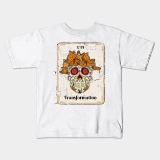 Death and Transformation Tarot Card XIII Kids T-Shirt